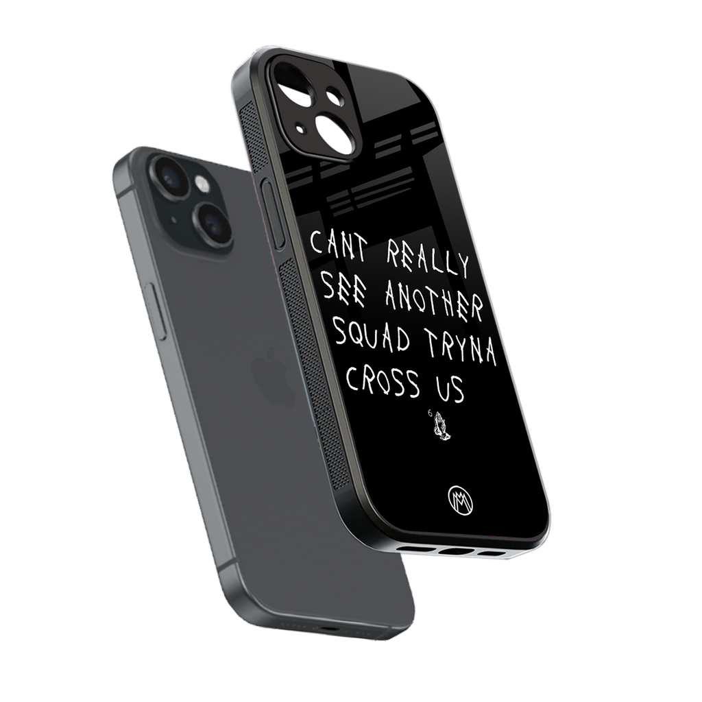 dope squad back phone cover | glass case for iphone 15