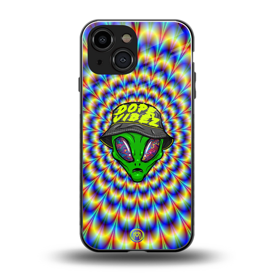 dope vibez back phone cover | glass case for iphone 13 mini