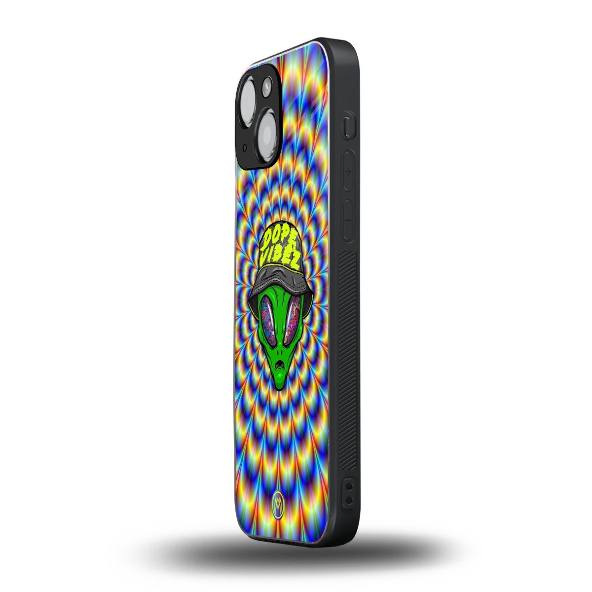 dope vibez back phone cover | glass case for iphone 13 mini