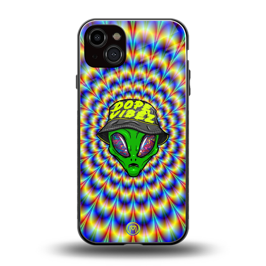 dope vibez back phone cover | glass case for iphone 14 plus