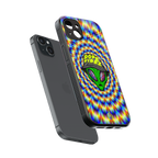 dope vibez back phone cover | glass case for iphone 15 plus