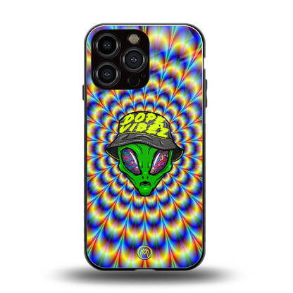 dope vibez back phone cover | glass case for iphone 14 pro max