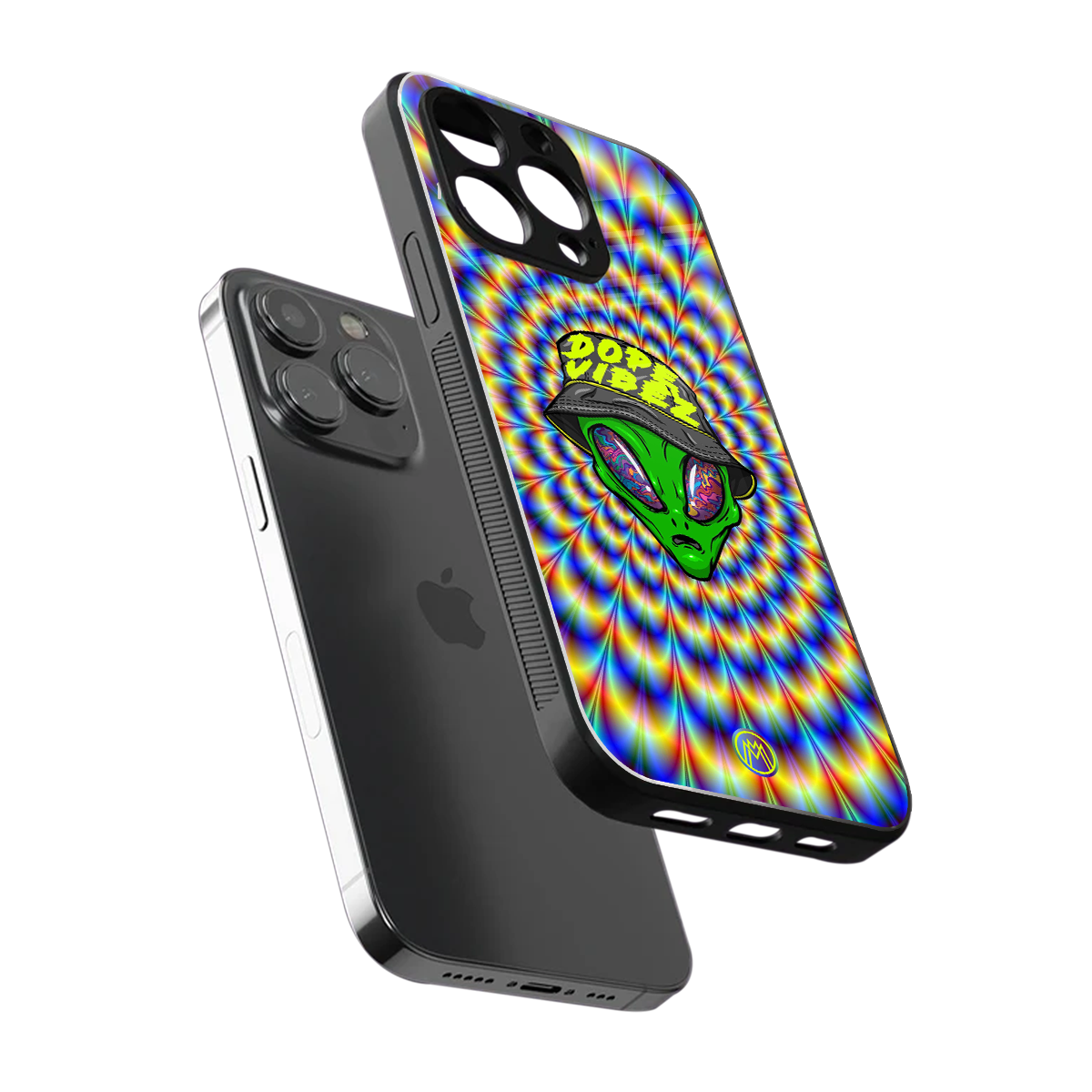 dope vibez back phone cover | glass case for iphone 15 pro max