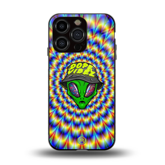 dope vibez back phone cover | glass case for iphone 15 pro