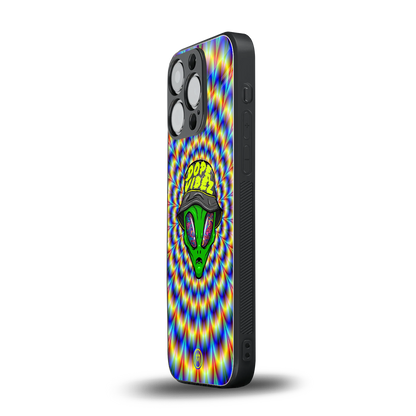 dope vibez back phone cover | glass case for iphone 14 pro