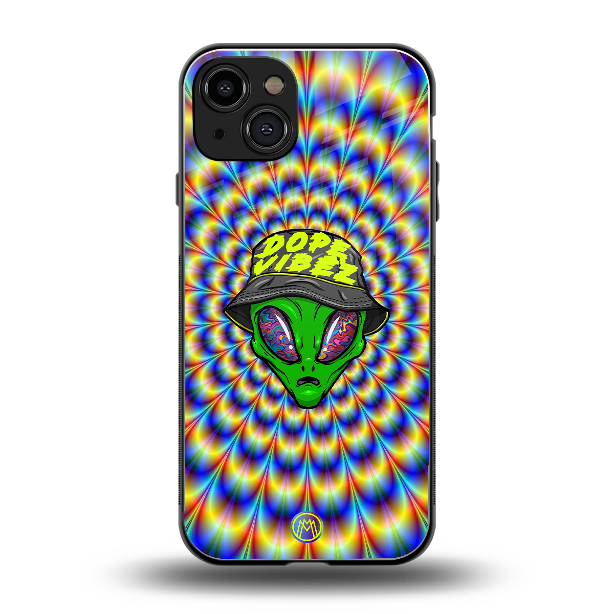 dope vibez back phone cover | glass case for iphone 15
