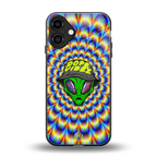 dope vibez back phone cover | glass case for iphone 16 plus