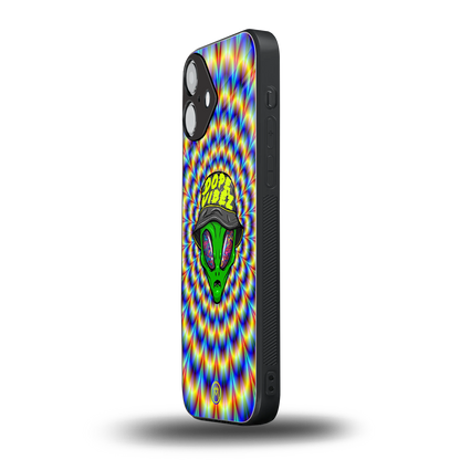 dope vibez back phone cover | glass case for iphone 16 plus