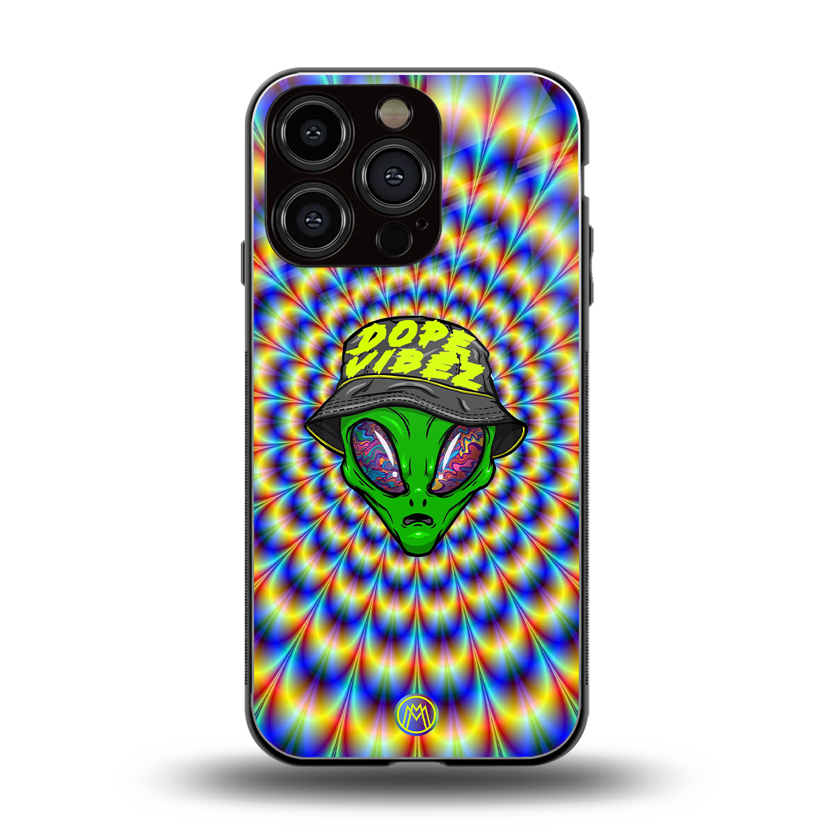 dope vibez back phone cover | glass case for iphone 16 pro