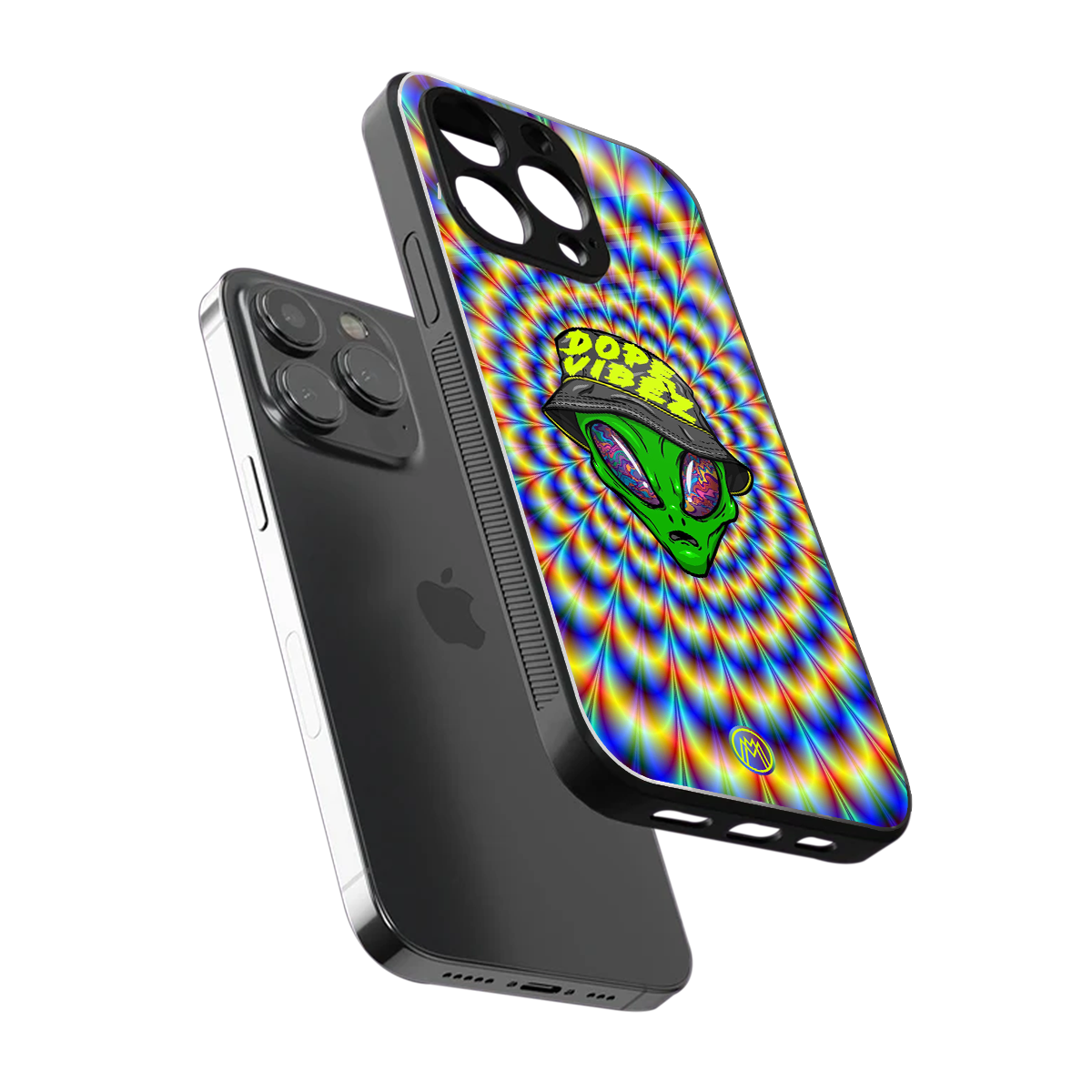 dope vibez back phone cover | glass case for iphone 16 pro