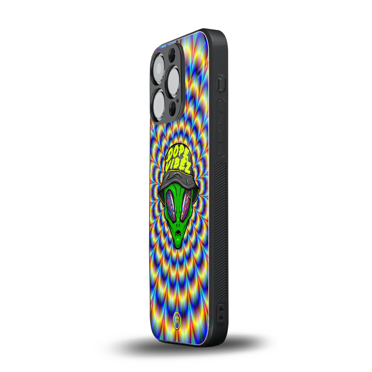 dope vibez back phone cover | glass case for iphone 16 pro