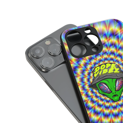 dope vibez back phone cover | glass case for iphone 15 pro
