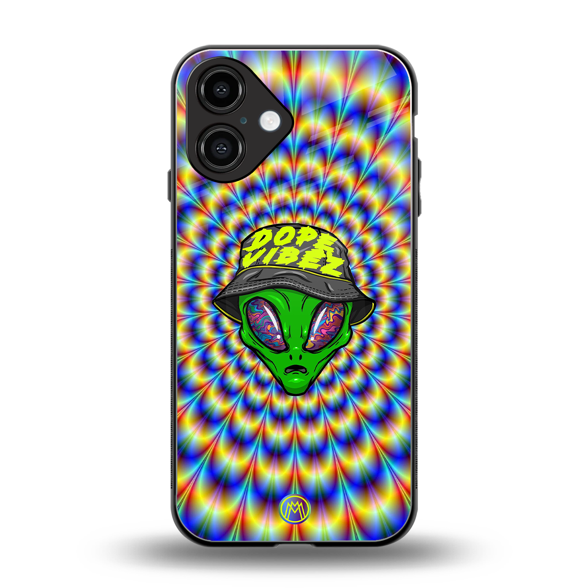 dope vibez back phone cover | glass case for iphone 16