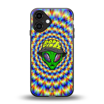 dope vibez back phone cover | glass case for iphone 16