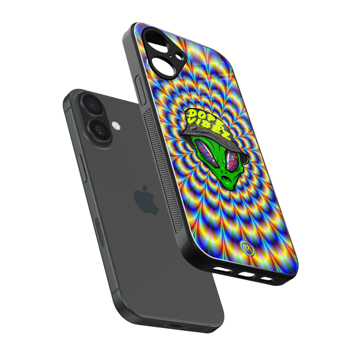 dope vibez back phone cover | glass case for iphone 16