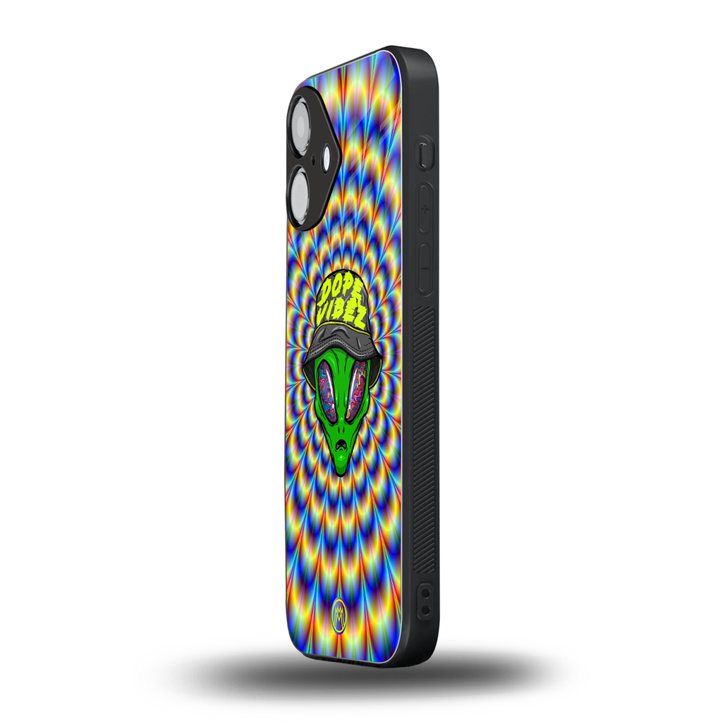 dope vibez back phone cover | glass case for iphone 16