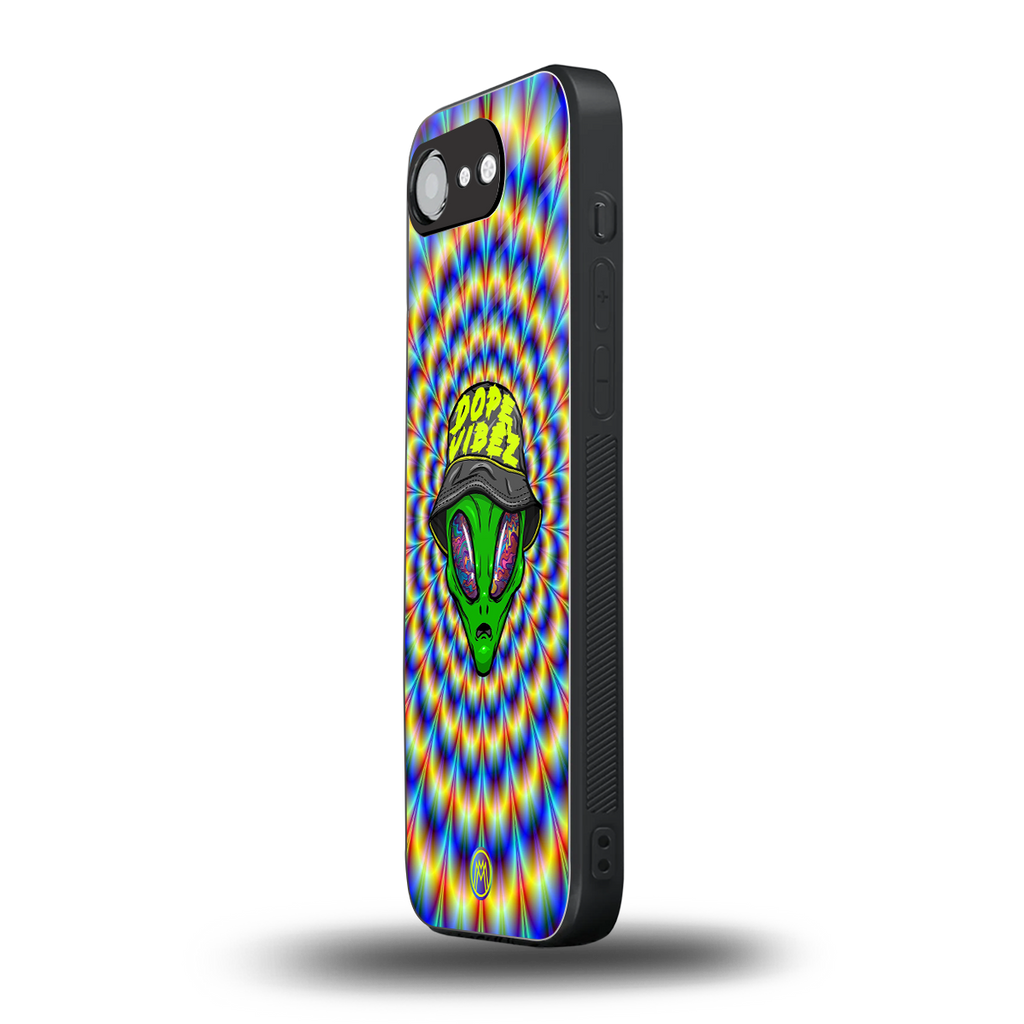 dope vibez back phone cover | glass case for iphone 16e