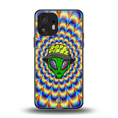 dope vibez back phone cover | glass case for nothing phone 2