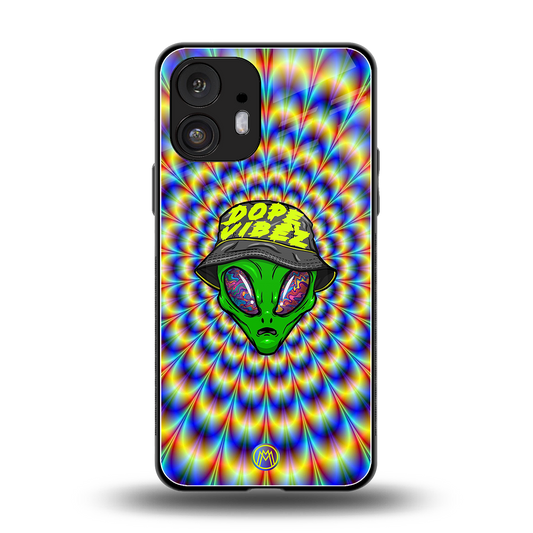 dope vibez back phone cover | glass case for nothing phone 2