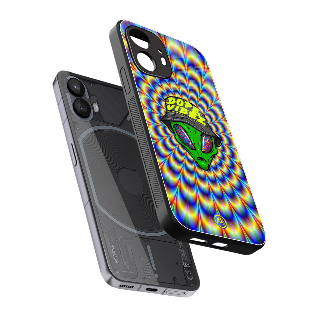 dope vibez back phone cover | glass case for nothing phone 2