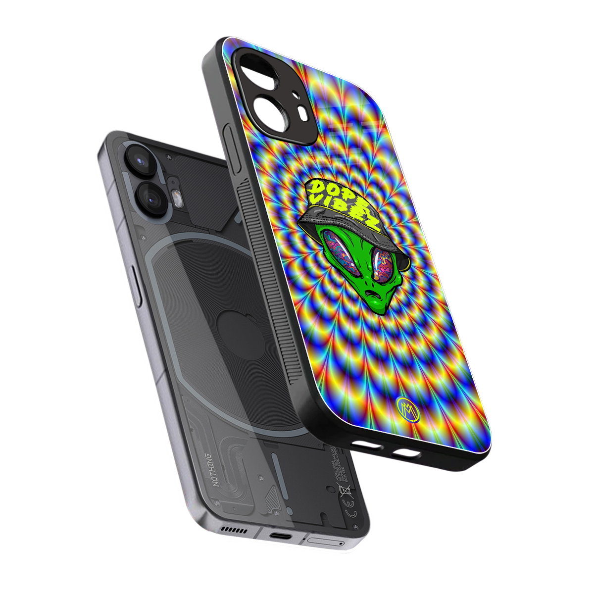 dope vibez back phone cover | glass case for nothing phone 2