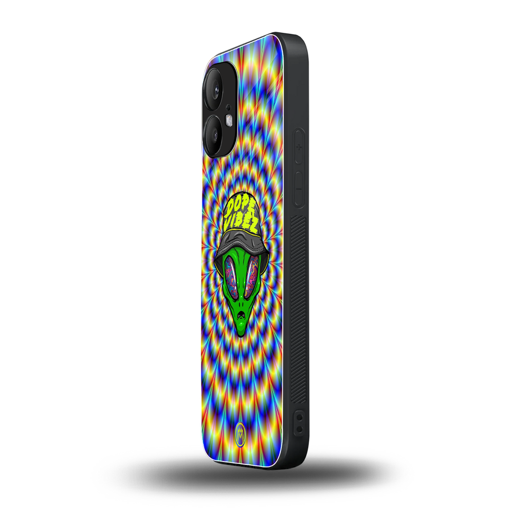 dope vibez back phone cover | glass case for nothing phone 2