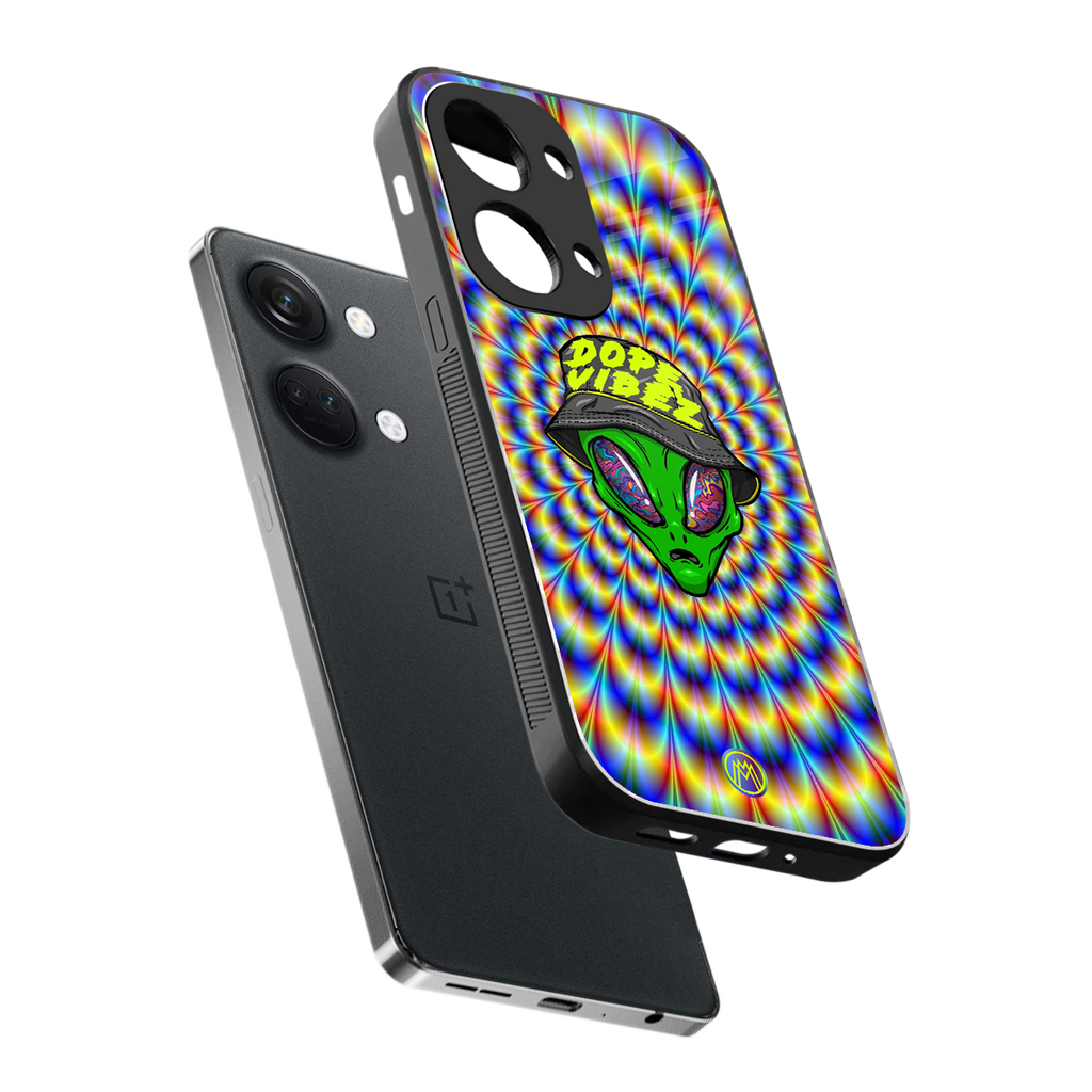 dope vibez back phone cover | glass case for oneplus nord 3