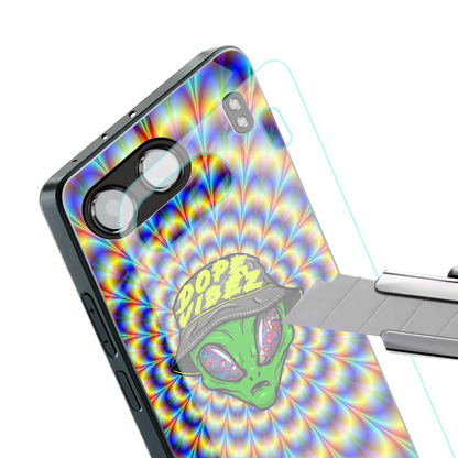 dope vibez back phone cover | glass case for oneplus nord 4