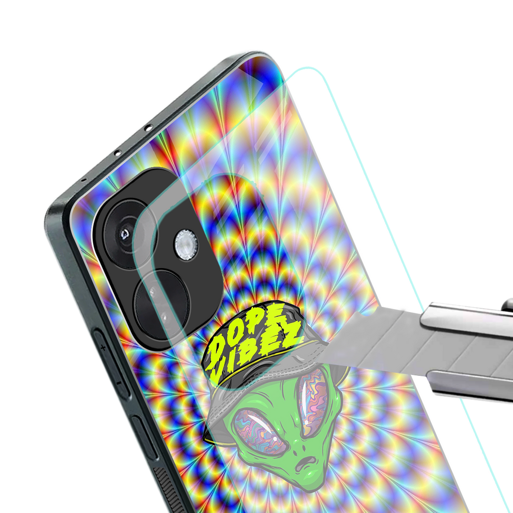 dope vibez back phone cover | glass case for oneplus nord ce 3