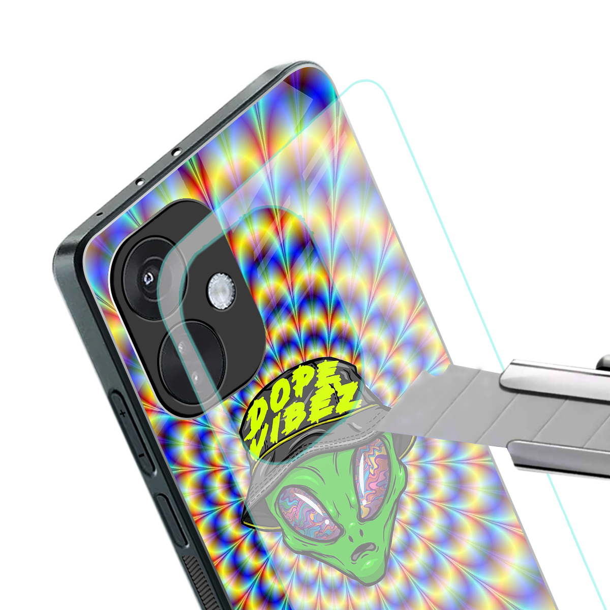 dope vibez back phone cover | glass case for oneplus nord ce 3