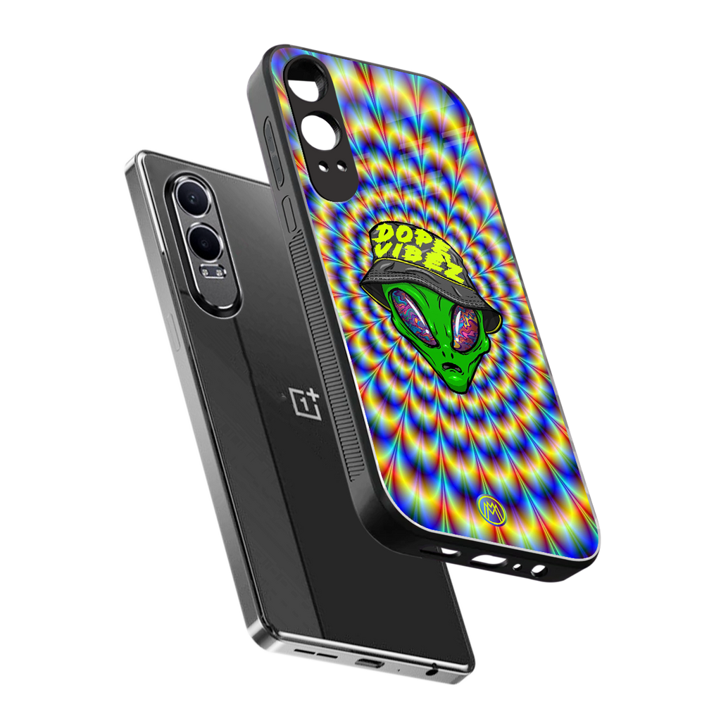 dope vibez back phone cover | glass case for oneplus nord ce 4 lite
