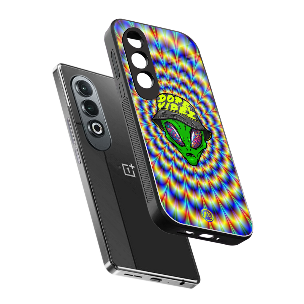 dope vibez back phone cover | glass case for oneplus nord ce 4