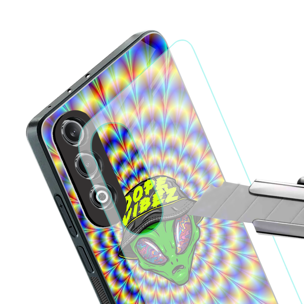 dope vibez back phone cover | glass case for oneplus nord ce 4