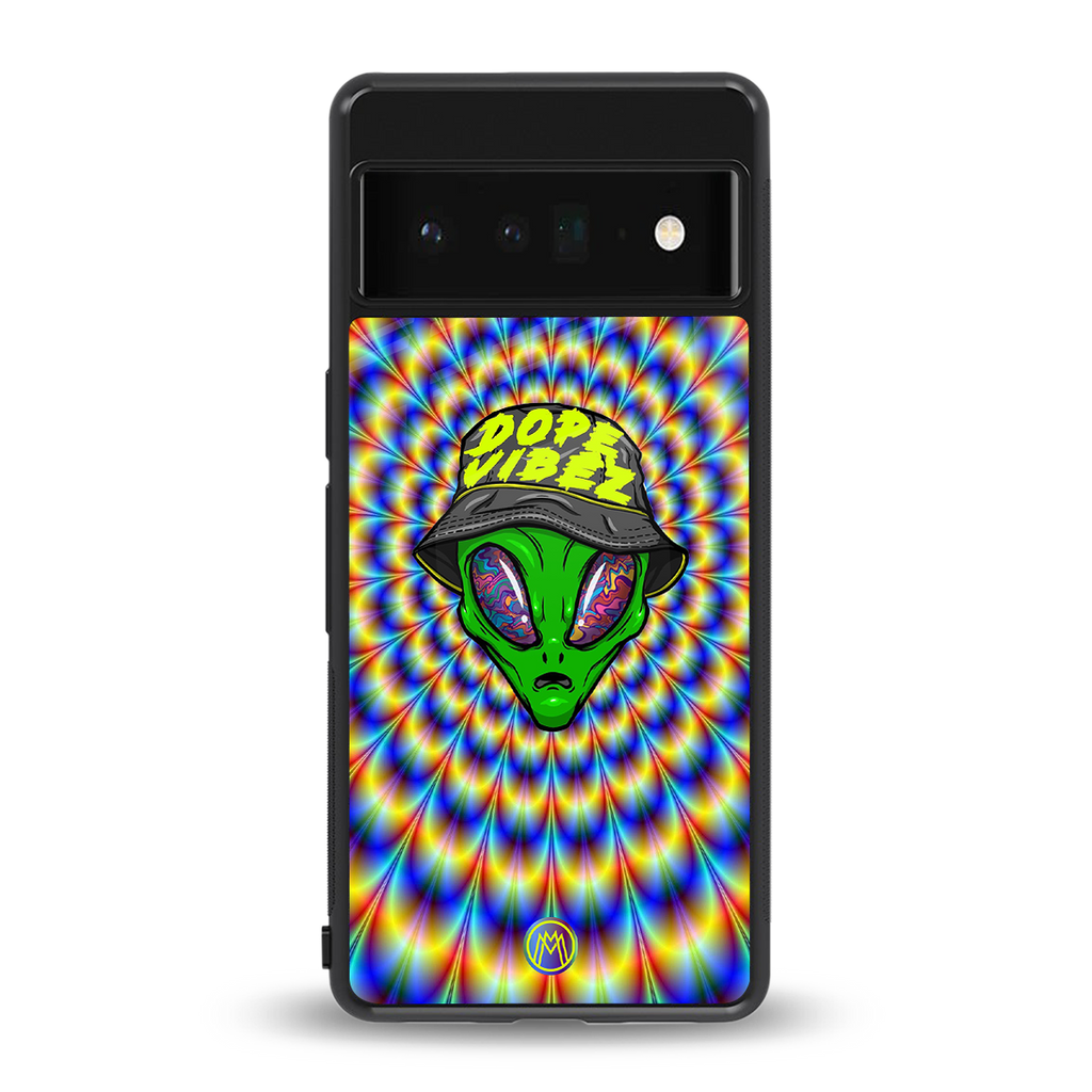 dope vibez back phone cover | glass case for google pixel 6 pro
