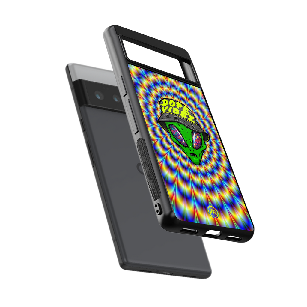 dope vibez back phone cover | glass case for google pixel 6 pro