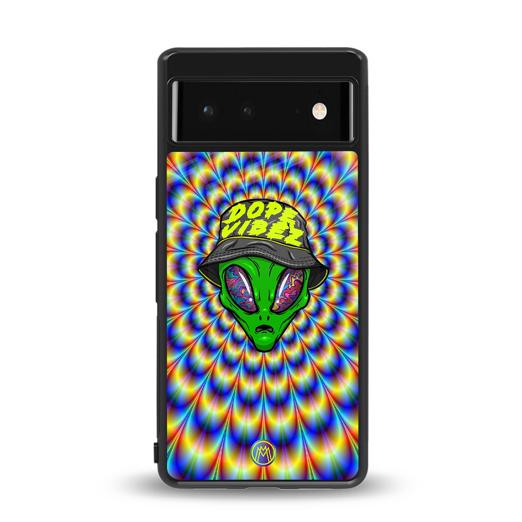 dope vibez back phone cover | glass case for google pixel 6