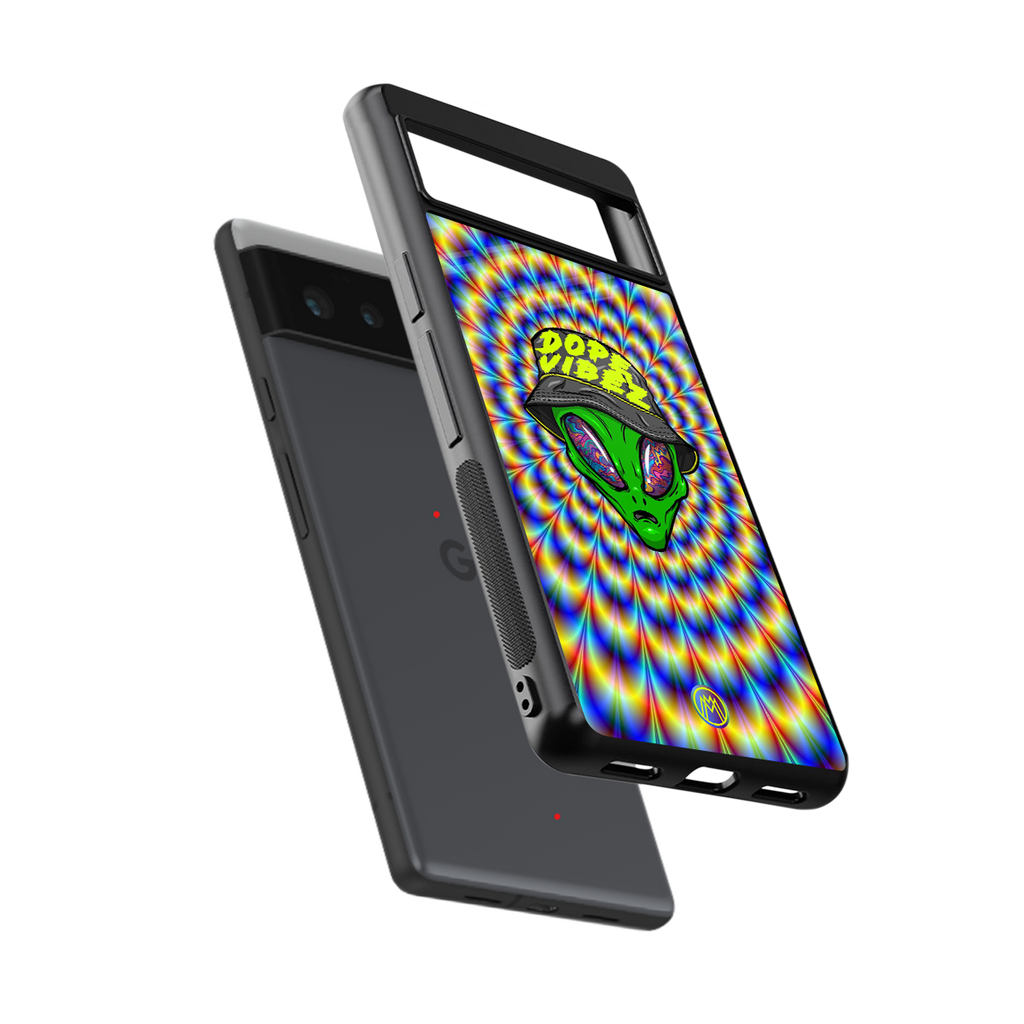 dope vibez back phone cover | glass case for google pixel 6