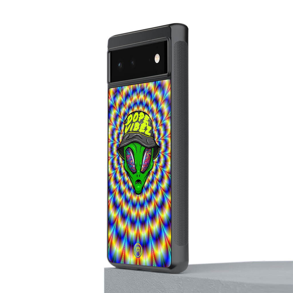 dope vibez back phone cover | glass case for google pixel 6
