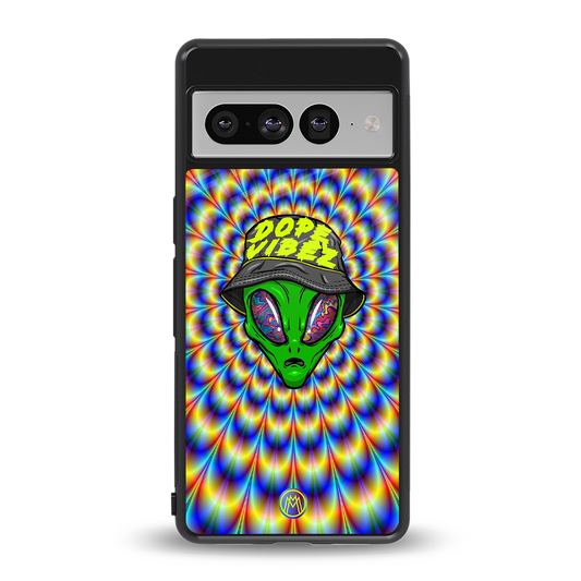 dope vibez back phone cover | glass case for google pixel 7 pro