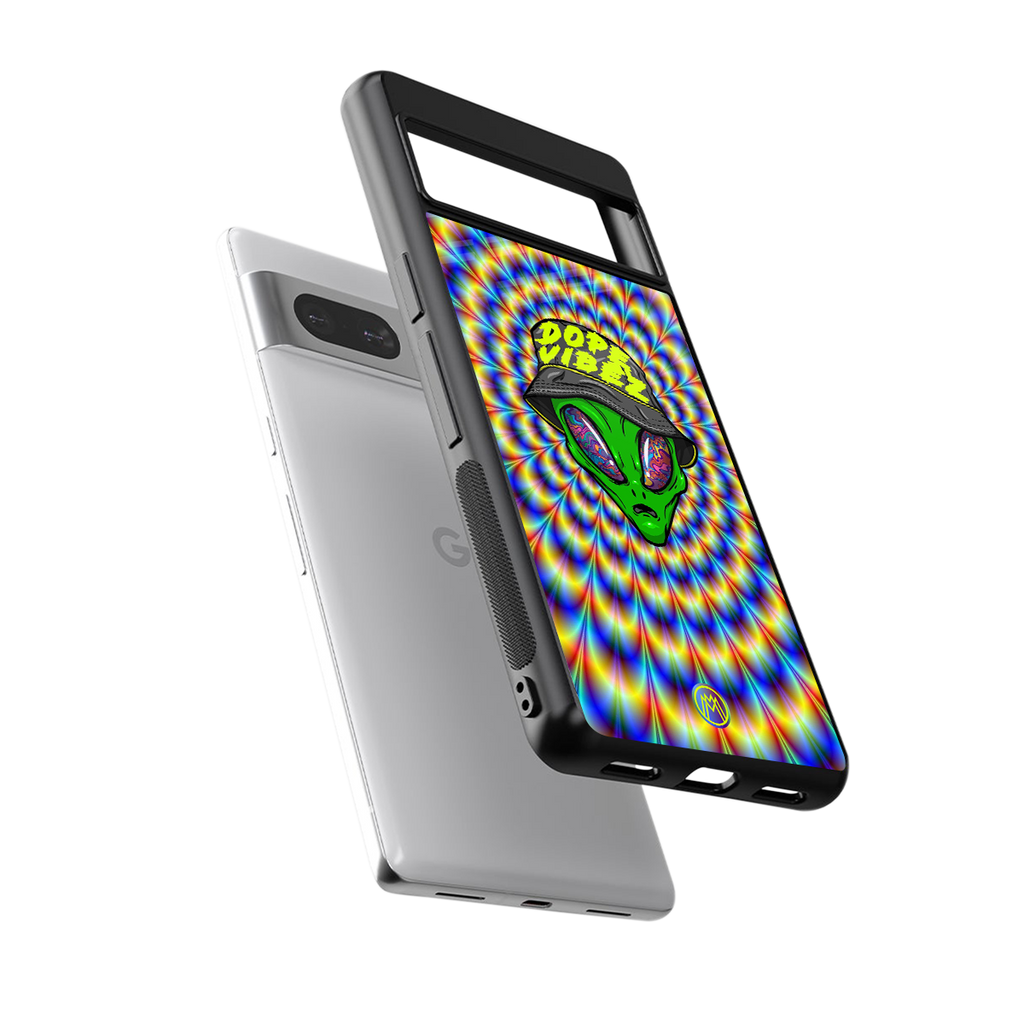dope vibez back phone cover | glass case for Google Pixel 7