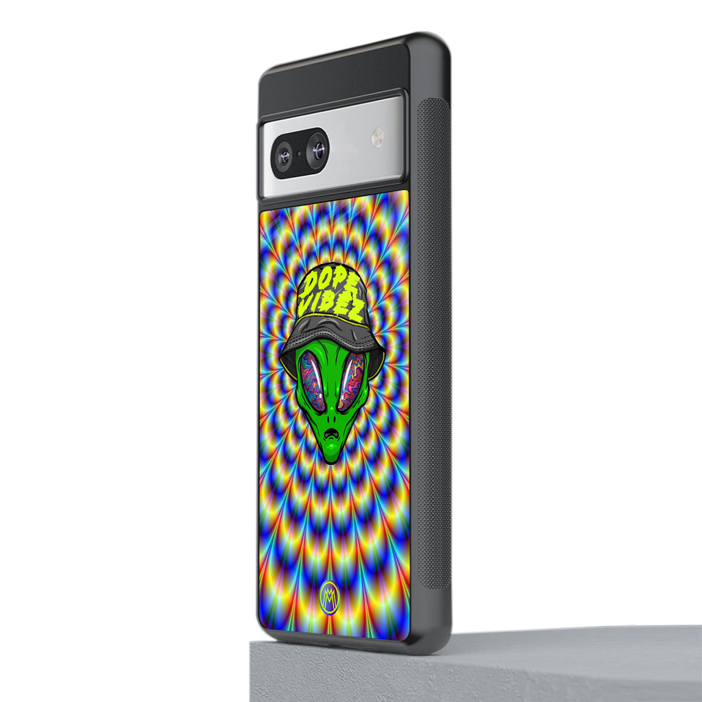 dope vibez back phone cover | glass case for Google Pixel 7
