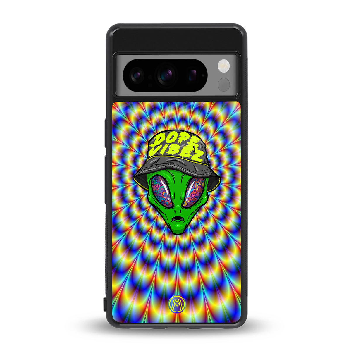 dope vibez back phone cover | glass case for google pixel 8 pro