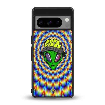 dope vibez back phone cover | glass case for google pixel 8 pro