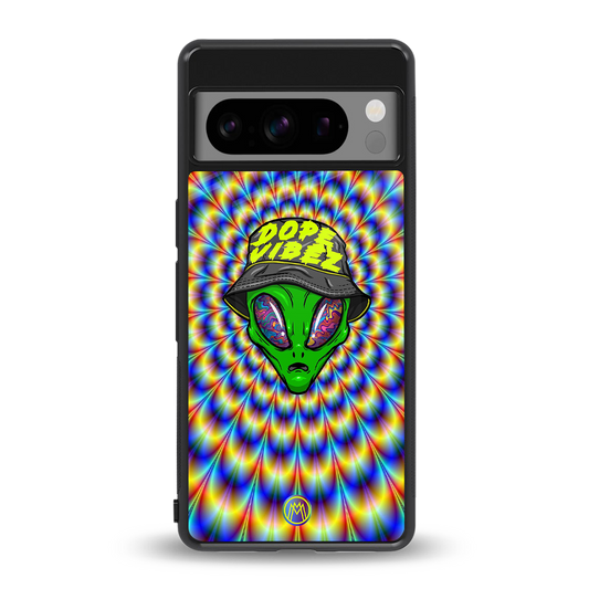 dope vibez back phone cover | glass case for google pixel 8 pro