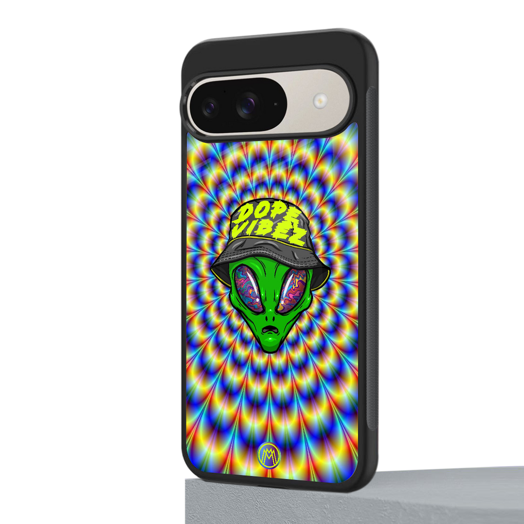 dope vibez back phone cover | glass case for google pixel 9