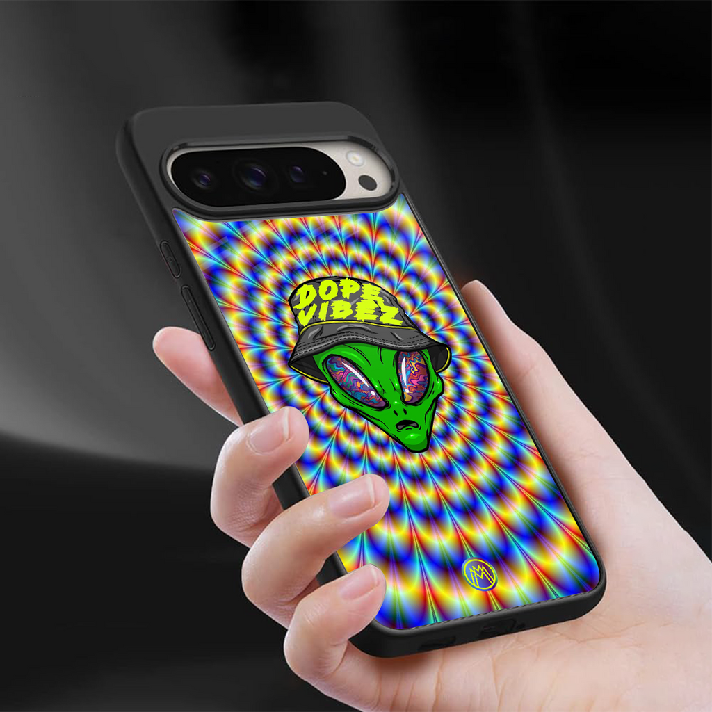dope vibez back phone cover | glass case for google pixel 9 pro xl