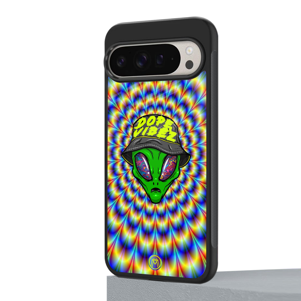 dope vibez back phone cover | glass case for google pixel 9 pro xl
