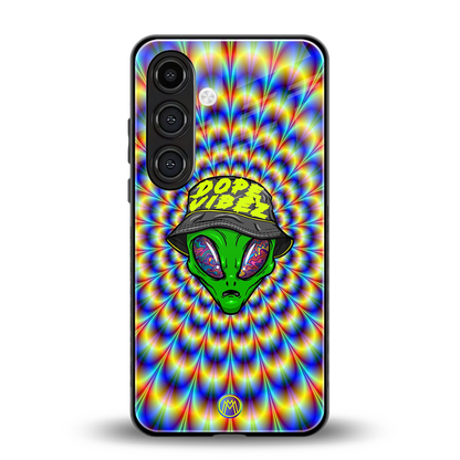 dope vibez back phone cover | glass case for samsung galaxy s24 plus
