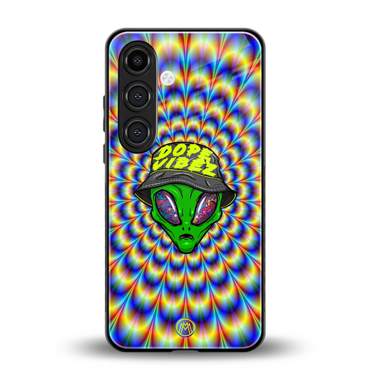 dope vibez back phone cover | glass case for samsung galaxy s24 plus