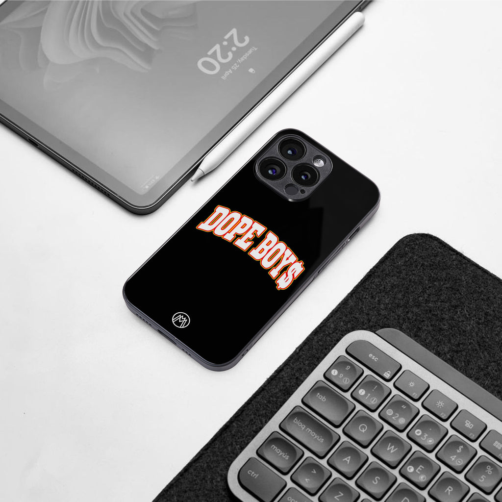 dope boys back phone cover | glass case for iphone 16 pro